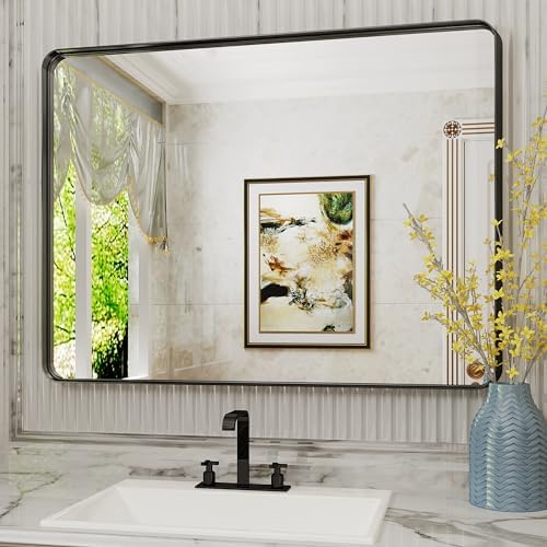 24 x 32 Bathroom Mirror with Metal Frame