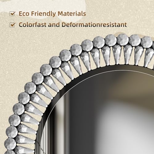 QDSSDECO 24x36 Diamond Mirror Wall Decor