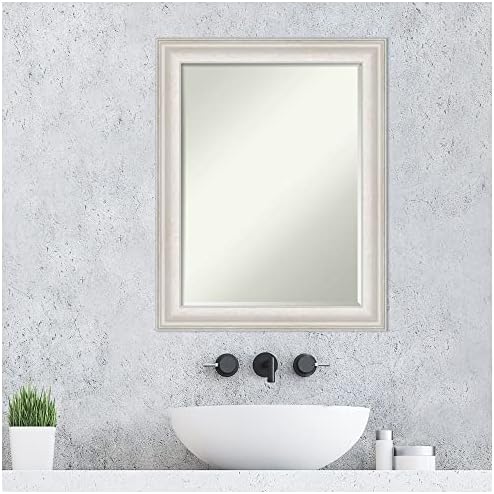 Amanti Art Bronze Bathroom Mirror 29x23 Trio Frame