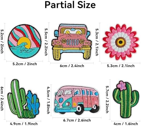 Harsgs Outdoor Adventure Embroidered Patches 30pcs
