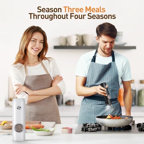 FRTONYI Electric Salt and Pepper Grinder Set 1