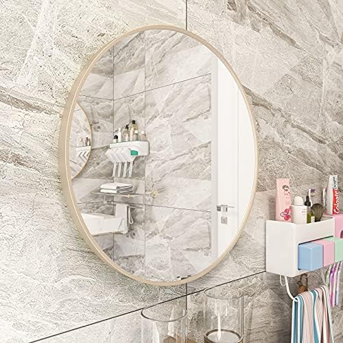20in Wall Circle Mirror with Gold Frame 1