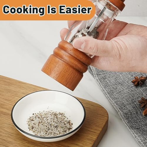 Yabound Wooden Salt Pepper Grinder Set 2PCS