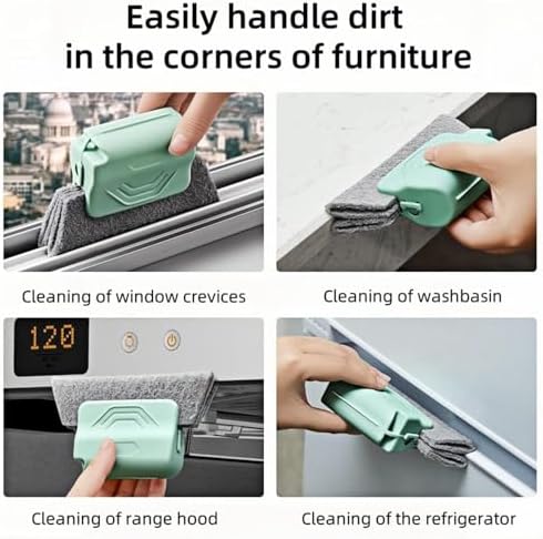 Magic Window Track Cleaner Tool Set 3pcs Green