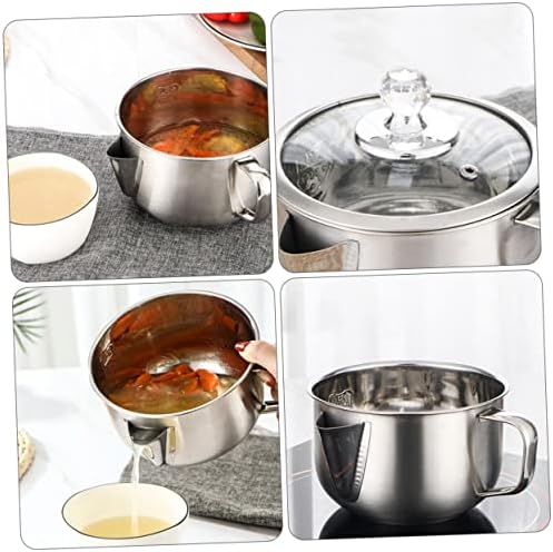 BRIGHTFUFU 1pc Stainless Steel Oil Strainer Pot
