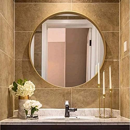 Nordic Round Mirror with Modern Gold Frame