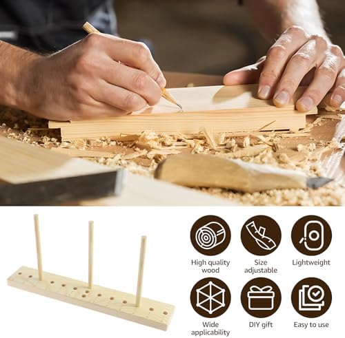 Kandishiex US Bow Maker Adjustable Wood Ribbon Bow Making Tool