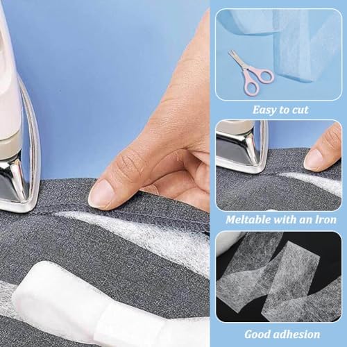 HOBBIESAY 70 Yards 2 Inch Fusible Batting Tape for Sewing and Crafting