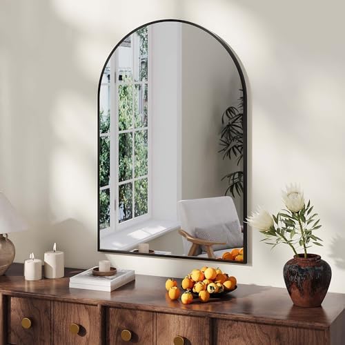 GAOMON 2030 Arch Wall Mirror with Black Frame