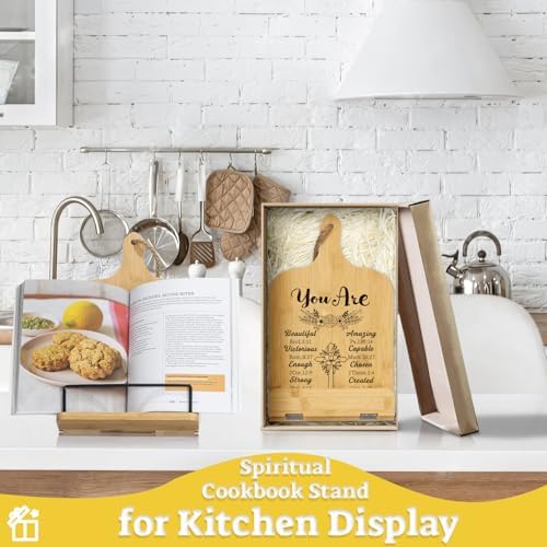Elegant Christian Cookbook Stand for Women