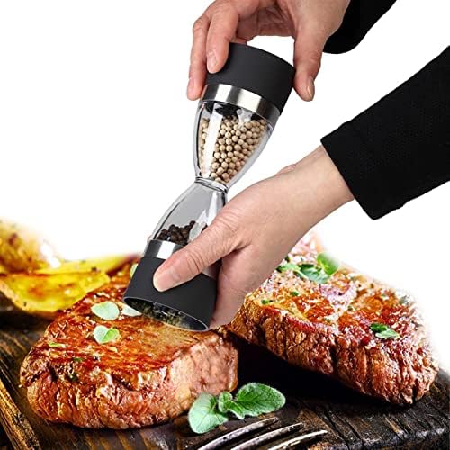 Double Spice Grinder Salt Pepper Shaker Set