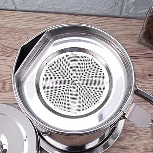 DOITOOL 304 Stainless Steel Grease Container with Removable Tray and Lid