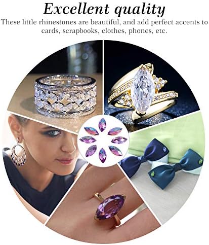 Walfront 500Pcs Crystal Rhinestones for Crafts and Decor