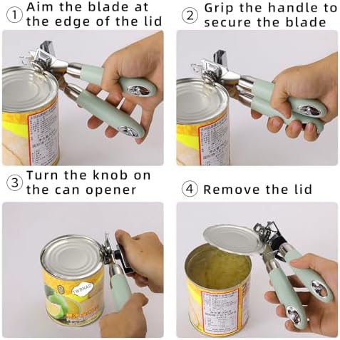 TWBNAD Manual Can Opener with Replaceable Blade