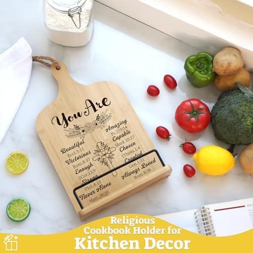 Elegant Christian Cookbook Stand for Women