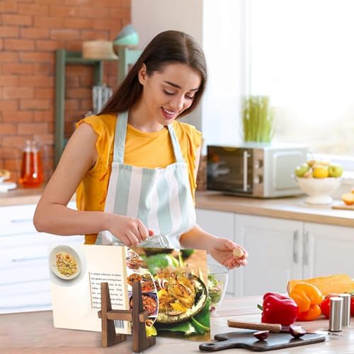 Wooden Cookbook Holder for Kitchen Counter