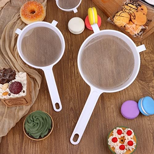 Yiphates 4 Pcs Food Strainers with Handle for Kitchen