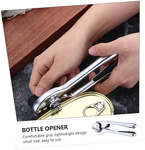 1pc Manual Can Opener with Lid Remover for Cans and Bottles