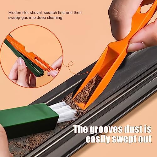 Yeyinzl 7-in-1 Gap Detail Brush Set Green
