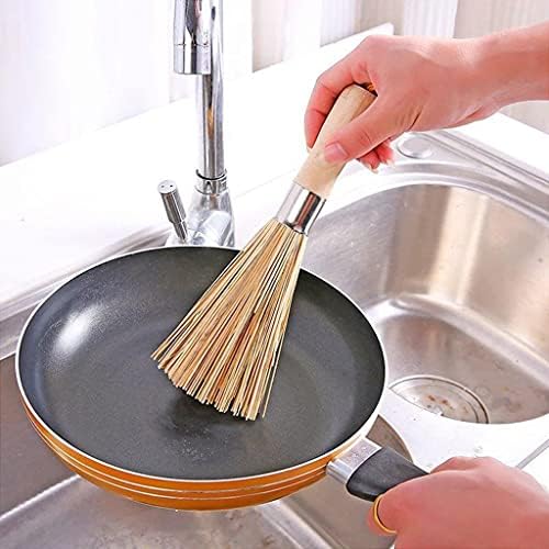 BaoFufc Bamboo Pan Brush with Wooden Handle