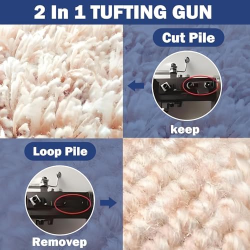 TECHTONGDA Dual-Mode Carpet Tufting Gun