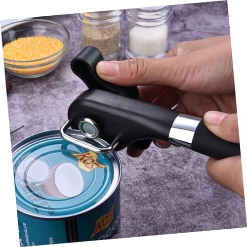 Magiclulu Electric Can Opener Stainless Steel Bottle Holder Black