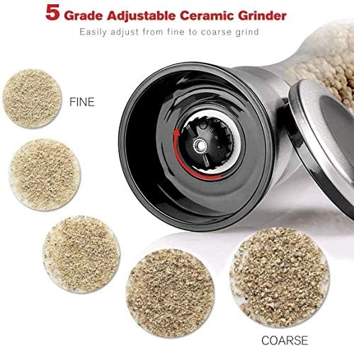 Dongming Salt Pepper Grinder Set of 2 1