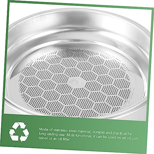 Hemoton Food Strainer with Handle for Oil and Grease