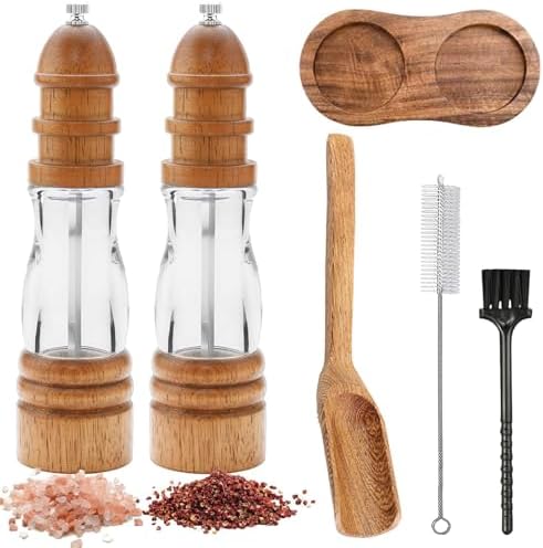 Yabound Wooden Salt Pepper Grinder Set 2PCS