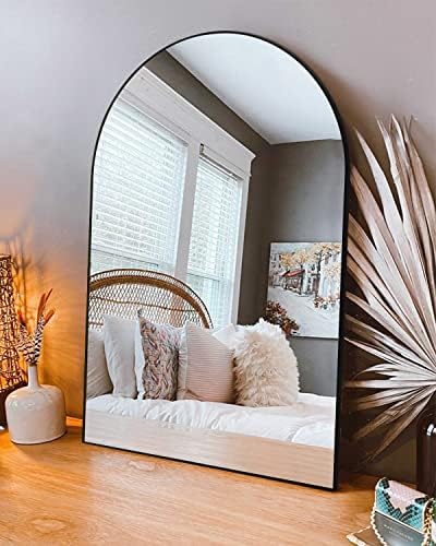 Black Vanity Mirror with Metal Frame for Bathroom 26x38