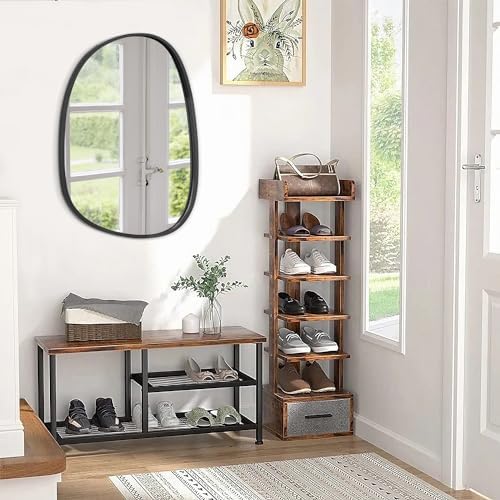 Asymmetrical Black Mirror for Wall 26x18 1
