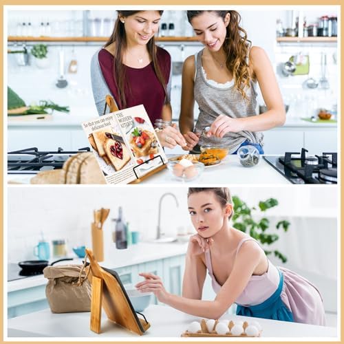 Friendship Bamboo Cookbook Stand for BFF Gifts