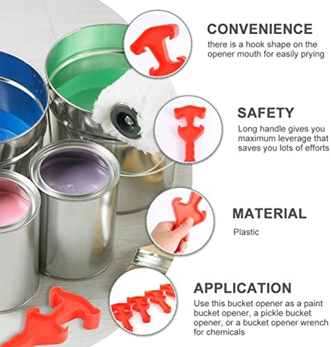 GREENADSCAPE 6pcs Adjustable Can Opener Set with Plastic Handle