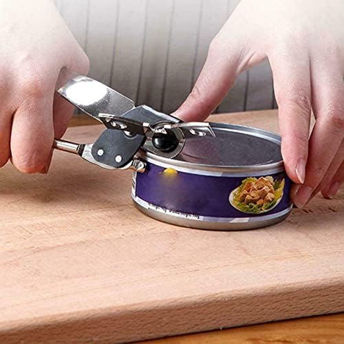 Manual Can Opener made of Nickle Plated Steel Silver Handle Sturdy Durable