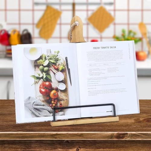 Nkmujil Kitchen Counter Recipe Book Holder