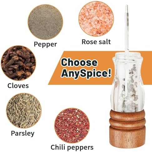 Yabound Wooden Salt Pepper Grinder Set 2PCS