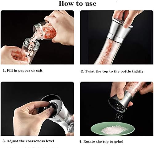 Dongming Salt Pepper Grinder Set of 2 1