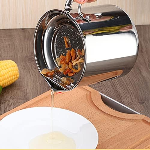 DOITOOL 304 Stainless Steel Grease Container with Removable Tray and Lid