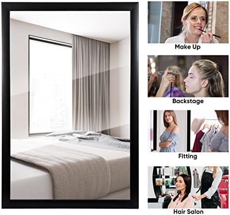 HomGarden 24 x 36 Inch Rectangular Wall Mirror - Modern Elegant Design