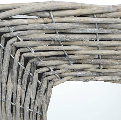 Rustic Wicker Framed Wall Mirror 236x236