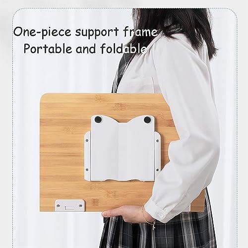 Bamboo Book Stand Adjustable Portable and Sturdy