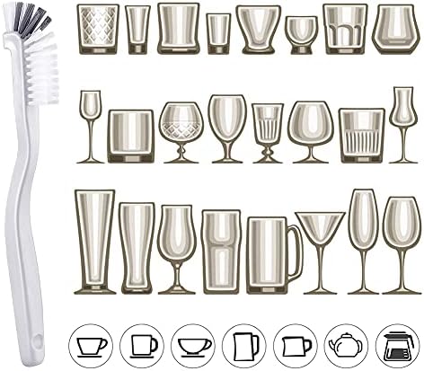 ELANE 10 Pcs Cleaning Brush Set with Hanging Hole