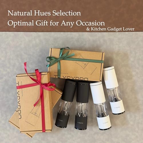 Salt and Pepper Grinder Set with Adjustable Coarseness