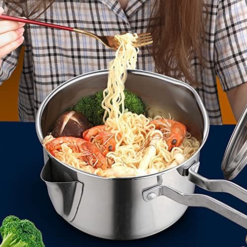 DAOUXIAOSP 18L Food Strainer with Clear Glass Lid