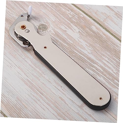 Electric Can Opener with Comfortable Handle for Quick Lid Removal