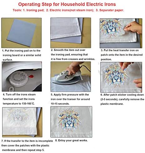 MWOOT 5 Sheets Baby Iron On Patches Set
