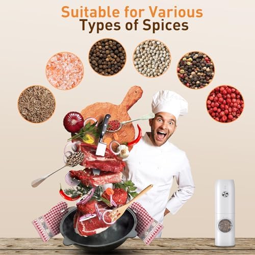 FRTONYI Electric Salt and Pepper Grinder Set 1
