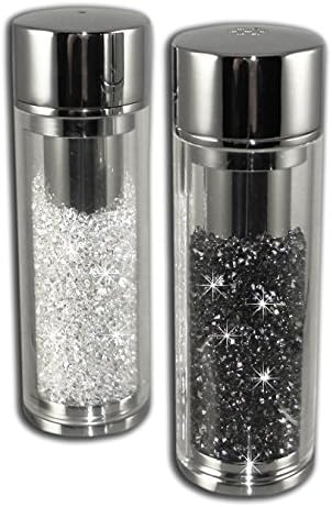 Crystal-Filled Salt and Pepper Shaker Set 1
