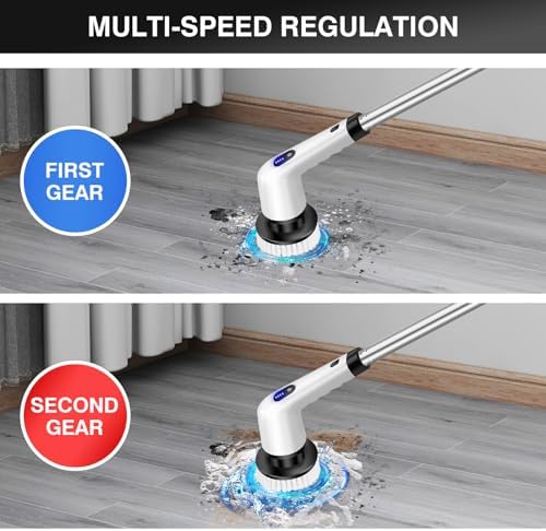 ZanGe 10-in-1 Cordless Electric Spin Scrubber - Black