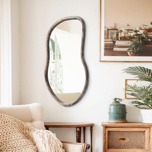 FEUFOAM Asymmetrical Irregular Rustic Wall Mirror